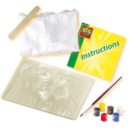 Ses Creative Kit de Moldura y Pintura de Animales de Yeso con Moldes para Crear tu Propio Zoo