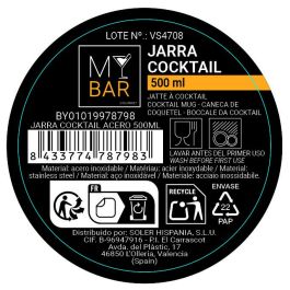 Inde Jarra Cocktail Acero Inoxidable 500 ml