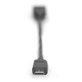 Digitus Cable Adaptador USB Tipo-C OTG Type C a A M/F 0.15m 3A 5GB 3.0 Version Negro