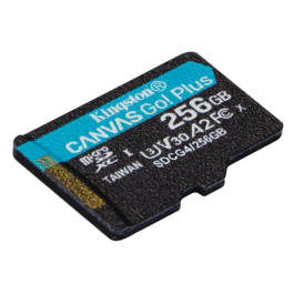Kingston Tarjeta Memoria Canvas Go! Plus 256GB microSD XC Clase 10 U3 V30 200MBs SDCG4/256GB