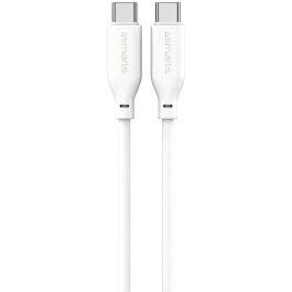 4smarts USB-C / USB-C Silikon-Kabel High Flex 60W 1.5m Wei