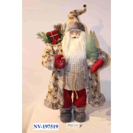 DKD Home Decor Figura Navidad Tradicional Reno Rojo Gris 45 x 34 x 83 cm