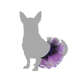 Disfraz Tutú Morado para Mascota Talla M Temática Circo Polyester