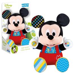 Clementoni Peluche Baby Mickey 55324 con Canciones Educativas para Bebés +6 Meses en Español