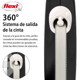 Flexi Correa New Comfort M Cinta 5M Negro para Perros