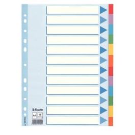 Esselte Separadores Multitaladro Cartón 12 Posiciones A4 Índice Colores Precio: 2.78999985. SKU: B1HPZXPGRT