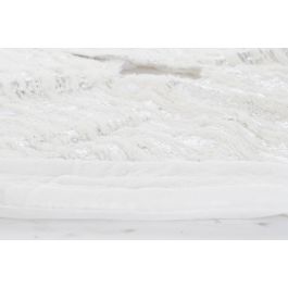 DKD Home Decor Base Moderna para Árbol de Navidad, Plateado y Blanco, 120x120x2 cm - Fabricada en Poliéster - Pack de 2 Unidades