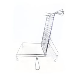 Algon Bbq Parrilla BBQ Giratoria Cromada 40x45 cm (4 Unidades)