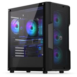 Endorfy Regnum 400 ARGB Black - Caja Torre PC ATX/Micro-ATX/Mini-ITX con Iluminación Multi y Ventana Lateral de Vidrio Templado