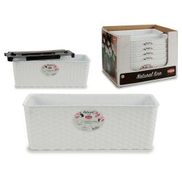 Jardinera Natural Reser Agua 40 cm Blanco Stefanplast - 39x15x13.5 cm (12 Unidades) Precio: 58.49999947. SKU: S3601799