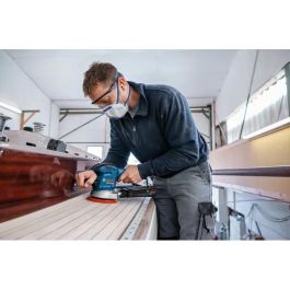 Bosch GEX 34-150 Lijadora Rotorbital Professional, Velocidad Ajustable, 150mm Disco, para Lijado y Pulido, Velcro