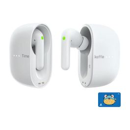 Timekettle M3 Auriculares con Traducción Offline Inalámbricos Bluetooth 5.2 para Llamadas/Música, Resistentes al Agua IPX4, 25h Batería, Blanco