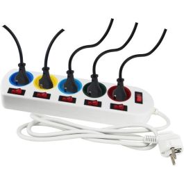 Regleta de enchufes GAO, 5 tomas, con interruptores, 16 A, 230 V Regleta de enchufes GAO, 5 tomas, con interruptores, 16 A, 230 V