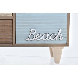 DKD Home Decor Joyero O grove Antique Marron Turquesa Madera 34 x 13 x 16 cm