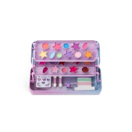 Martinelia LITTLE UNICORN TIN CASE 3 LEVELS LOTE 29 pz Estuche de Maquillaje Infantil con Accesorios