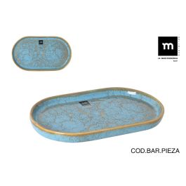 La Mediterranea Bandeja Oval Scratch Blue 25.3 cm x 13.5 cm x 2 cm (12 Unidades) Precio: 36.49999969. SKU: B1A5RC2MJC