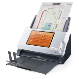 Plustek Escáner A280 Enterprise, Resolución 600x600 DPI, Escaneo Dúplex a Color, Velocidad 20 ppm, Pantalla 7"