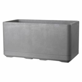 Deroma 9HP1ZSZ217 Jardinera Muret Cosmo con reserva de agua, ruedas, gris ceniza, 78 cm