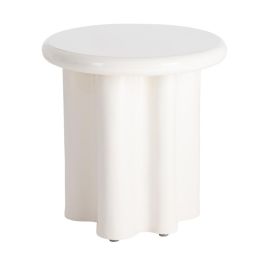 Mesa Auxiliar Lacado Crema Dm Salón 50 X 50 X 50 cm