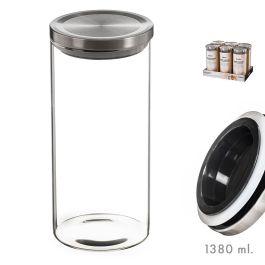 Kozina Tarro de cristal con tapa de metal para cocina 1380ml Ø10x27cm Precio: 6.50000021. SKU: B1GV57CF94