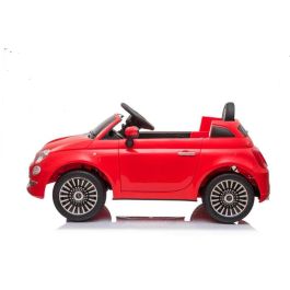 Injusa Coche Fiat 500 Rojo Bateria 12V 113x67.5x53cm
