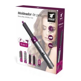 Thulos Moldeador Pelo 5 En 1 TH-BY17 - Seca y Moldea, 3 Velocidades, 5 Cabezales Incluidos