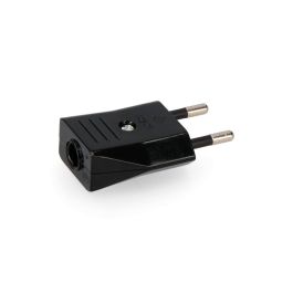 Edm Clavija bipolar 10A 250V negra 4mm termoplástico