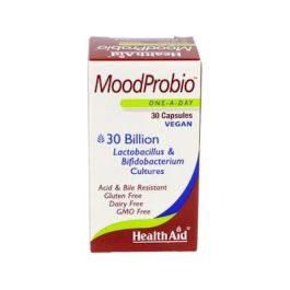 HEALTH AID Moodprobio 30Billion Vegan 30Vcaps. Probiótico para el bienestar intestinal, 30.000 millones de bacterias Precio: 30.5000003. SKU: B15XLP9JZH