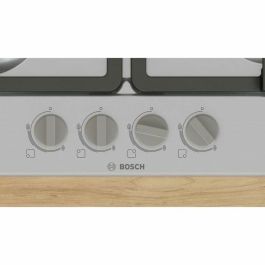 Bosch PGP6B5K90 Placa de Gas Serie 4, 4 Quemadores, 58 cm, Acero Inoxidable Bosch PGP6B5K90 Placa de Gas Serie 4, 4 Quemadores, 58 cm, Acero Inoxidable
