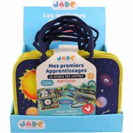 JADE JAD3301041415134 Bolsa de Actividades Espaciales Montessori para Niños - Juego Educativo Sensorial de Viaje - Diseño Francés