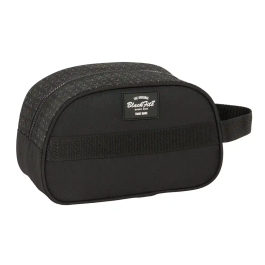 Neceser de Viaje BlackFit8 Old school Negro Gris Reciclable 26 x 15 x 12 cm