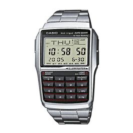 Reloj Hombre Casio DATABANK CALCULATOR STEEL Negro Plateado Precio: 93.49999967. SKU: S7232305