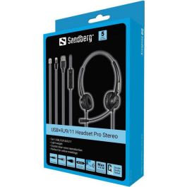 Sandberg USB+RJ9/11 Headset Pro Stereo Sandberg USB+RJ9/11 Headset Pro Stereo