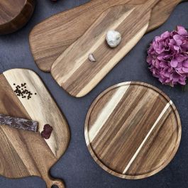 Home Deco Factory Cocooning Plato Presentación Acacia Diámetro 32 cm