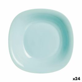 Plato Hondo Luminarc Carine Turquesa Turquesa Vidrio Ø 21 cm (24 Unidades)