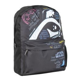 Cerdá Mochila Casual Star Wars Negra de 32 cm de Alto x 12 cm de Ancho x 42 cm de Profundidad, Ideal para Niños y Uso Diario