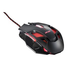 Acer Ratón Gaming Nitro Nmw200 Negro, Óptico 7200 DPI, 6 Botones, Retroiluminación LED 7 Colores, Cableado USB