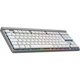 Logitech G515 LIGHTSPEED TKL Teclado Inalámbrico Gaming Mecánico QWERTZ Blanco con Iluminación LED RGB y Bluetooth