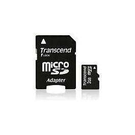 Transcend TS2GUSD Tarjeta MicroSD de 2GB con Velocidades de Lectura/Escritura de 20/13 MB/s