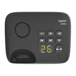 Gigaset C575A Teléfono Inalámbrico DECT Negro con Contestador Automático y Pantalla a Color