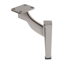 Q&Q Pata de Mueble o Sofá Metálica Modelo Yvette con 150 mm de Altura y Acabado Níquel Oscuro