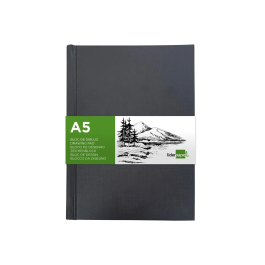 Liderpapel Bloc Dibujo Esbozos A5 100 Hojas 100 gr/m2 Encuadernado Tapa Dura