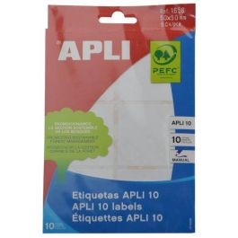 Apli Etiquetas Adhesivas Blancas 50x50 mm, Escritura Manual, Pack 10 Hojas (60 Etiquetas), Adhesivo Permanente Precio: 1.49999949. SKU: S8426480
