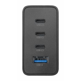 Cellularline Multipower Nano 100W Cargador de Pared GaN 4 Puertos (3x USB-C 100W, 1x USB-A 18W) para Móviles, Tablets y Portátiles