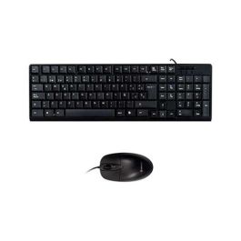 Unykach Kit Teclado + Mouse OEM 50535 USB Negro - Teclado Numérico 105 Teclas, Ratón Óptico 1200 DPI Unykach Kit Teclado + Mouse OEM 50535 USB Negro - Teclado Numérico 105 Teclas, Ratón Óptico 1200 DPI