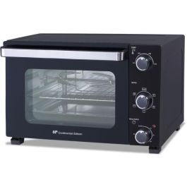 Continental Edison CEMF35B4 Mini Horno Eléctrico 35L Negro 1500W con Asador y Circulación Natural