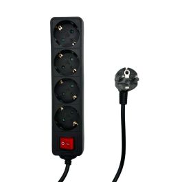 MicroConnect Regleta Schuko de 4 Tomas con Interruptor ON/OFF y Cable de 5 Metros, Negro Precio: 9.5000004. SKU: B1FPKX737F
