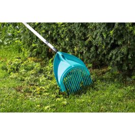 Gardena Rastrillo de Pala Combisystem 3 en 1 - Herramienta Multifuncional para Jardinería, de Plástico Resistente, Negro y Azul
