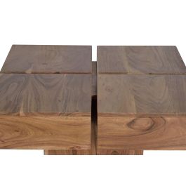 Giner y Colomer Mesa Centro Madera Acacia Natural 80x80 cm