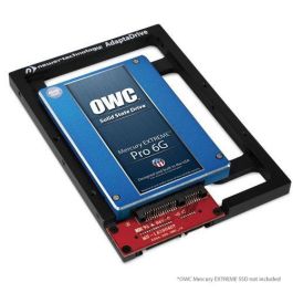 OWC Adaptador Conversor de Bahía 2.5" a 3.5" SATA para Discos Duros HDD y SSD, Aluminio Negro, Compatible con Mac/PC, Flujo de Aire Óptimo